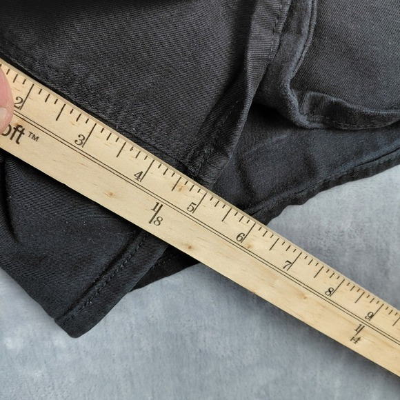 American Eagle Outfitters Midi Shorts Black Super Stretch Womens Size 14 - Picture 9 of 9